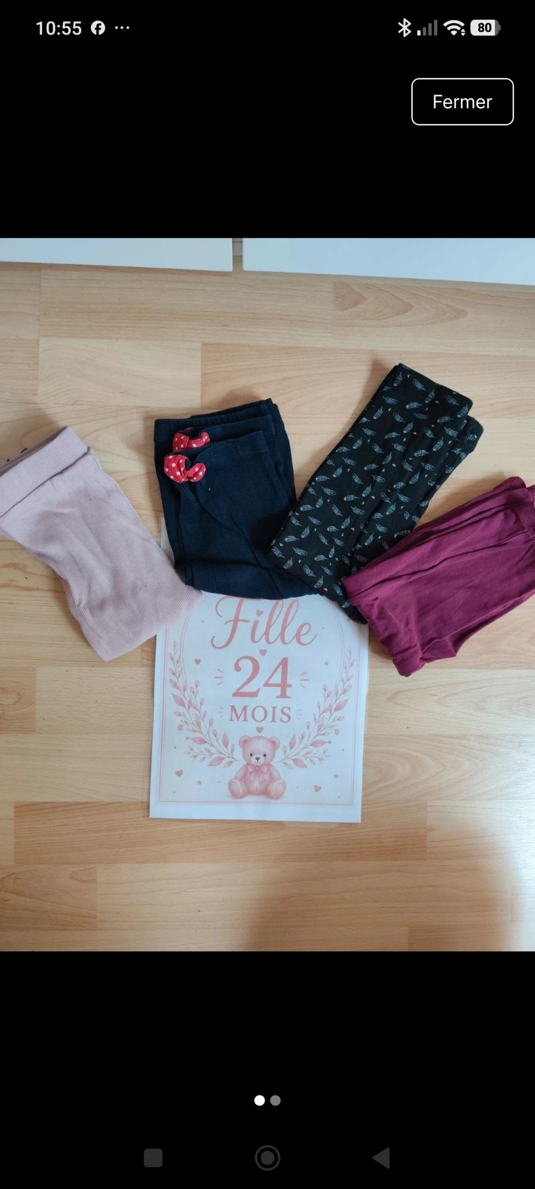 Lot legging 24 mois